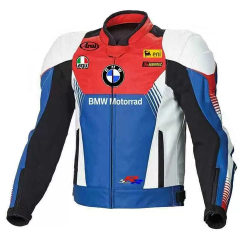 BMW Motorrad Mens outlet Venting Motorcycle Riding Jacket Blue Fits Size 48