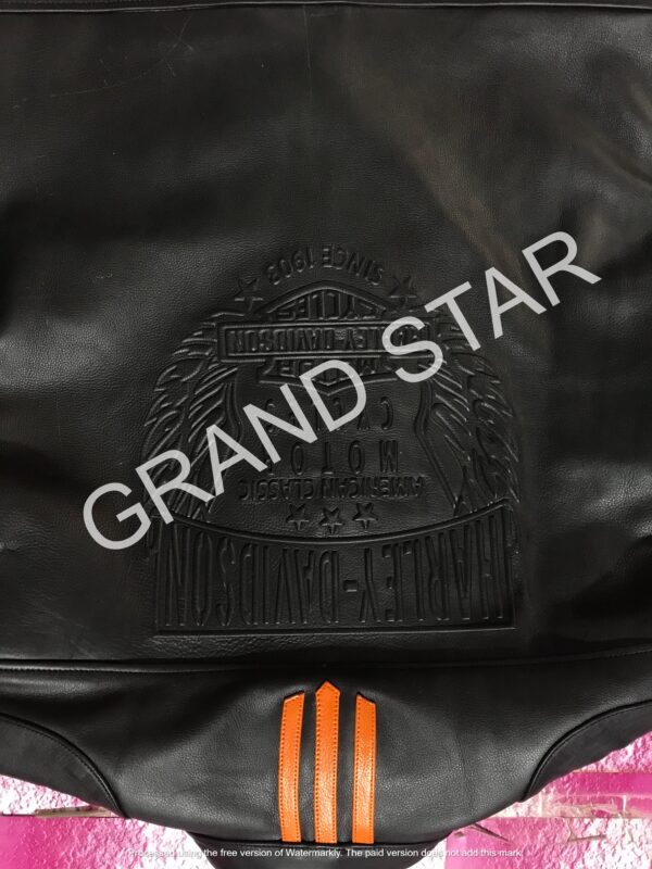 Harley Davidson Men’s High Quality Racing Leather Jacket - Image 2