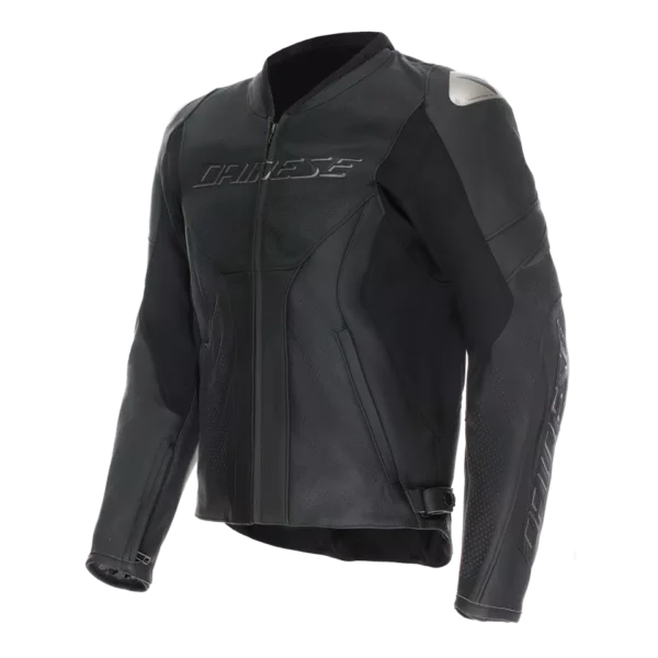 RACING 5 - MEN PERFORATED LEATHER MOTORCYCLE JACKET Replica - Image 2
