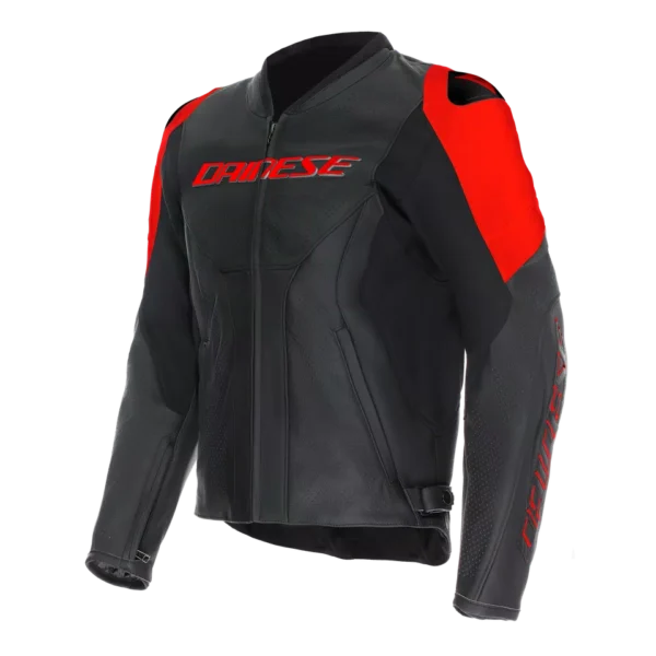 RACING 5 - MEN PERFORATED LEATHER MOTORCYCLE JACKET Replica
